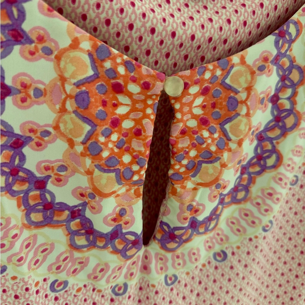 Cabana Life Pink and White Patterned Dress - Picture 3 of 6